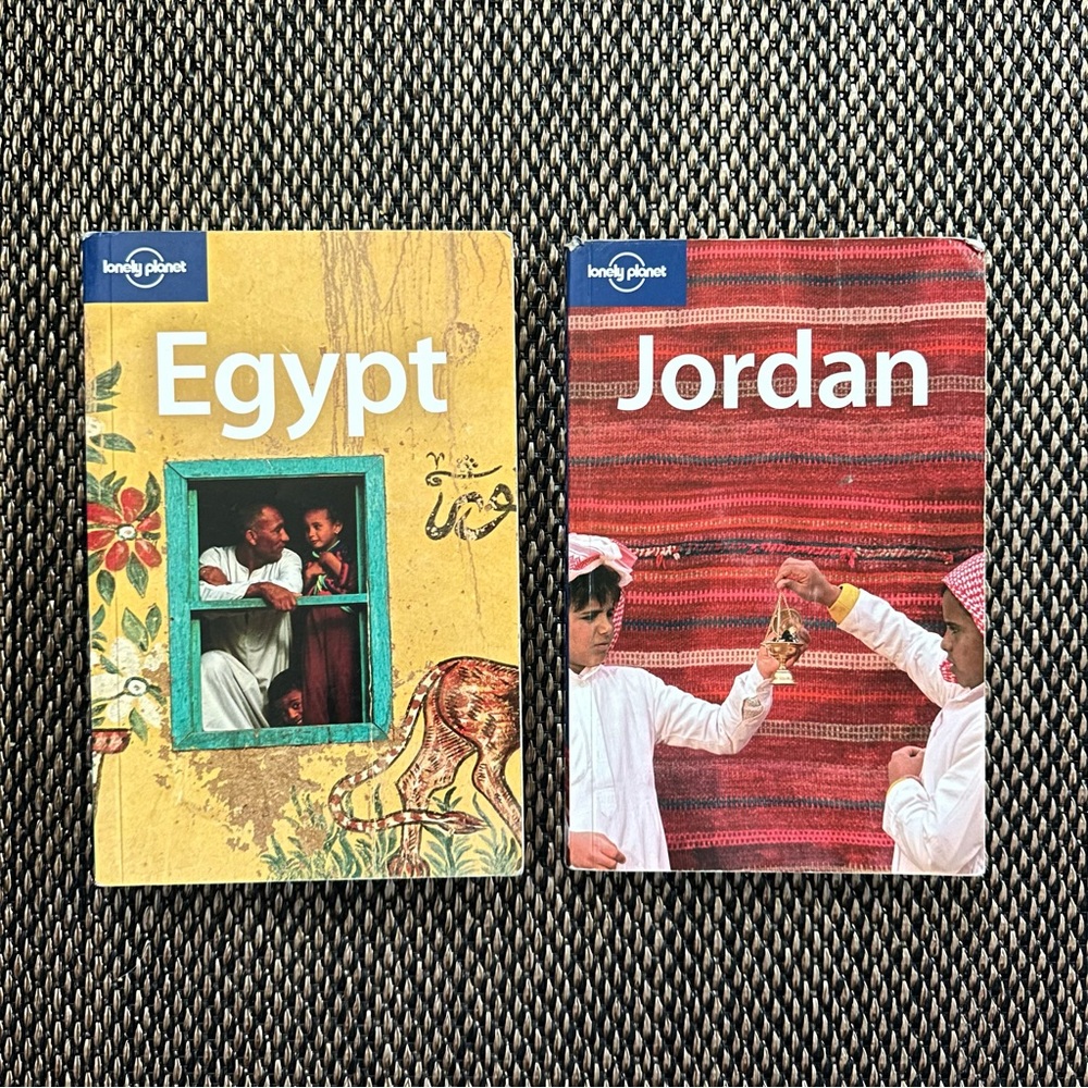 Lonely Planet Books - Egypt and Jordan